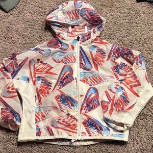 Nike Red and Blue Graphic Jacket